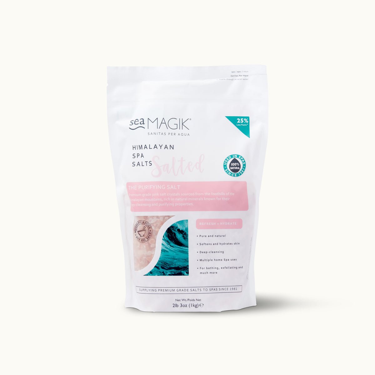 PINK HIMALAYAN SPA SALTS 1KG